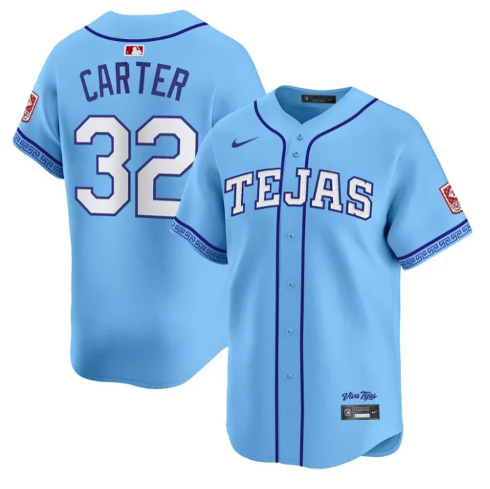 Evan Carter Jersey #32 Texas Rangers 2026 City Connect Premier Stitched by My Store