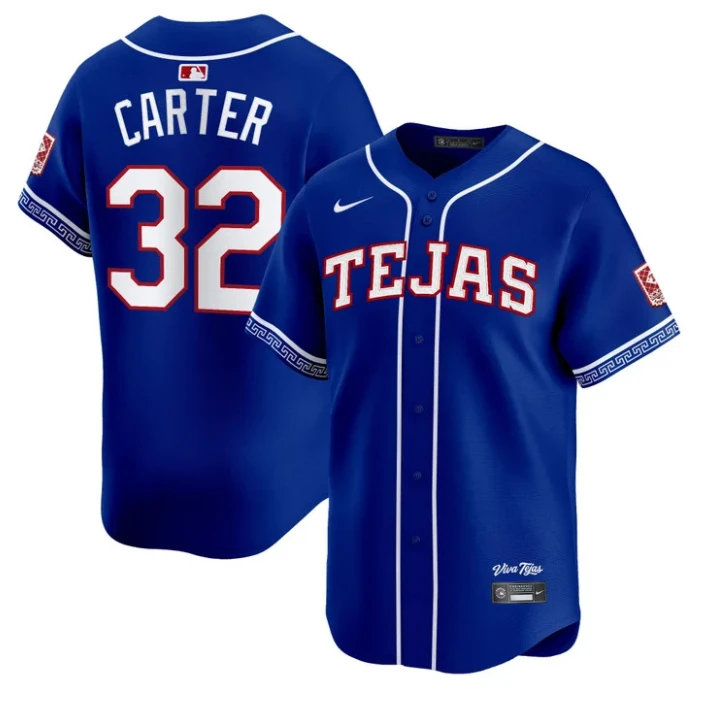 Evan Carter Jersey #32 Texas Rangers 2026 City Connect Premier Stitched by My Store