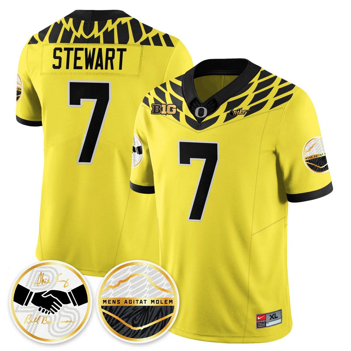 Evan Stewart Jersey #7 Oregon Ducks 2025 Shoe Duck Stitched by My Store NCAA Football Jerseys