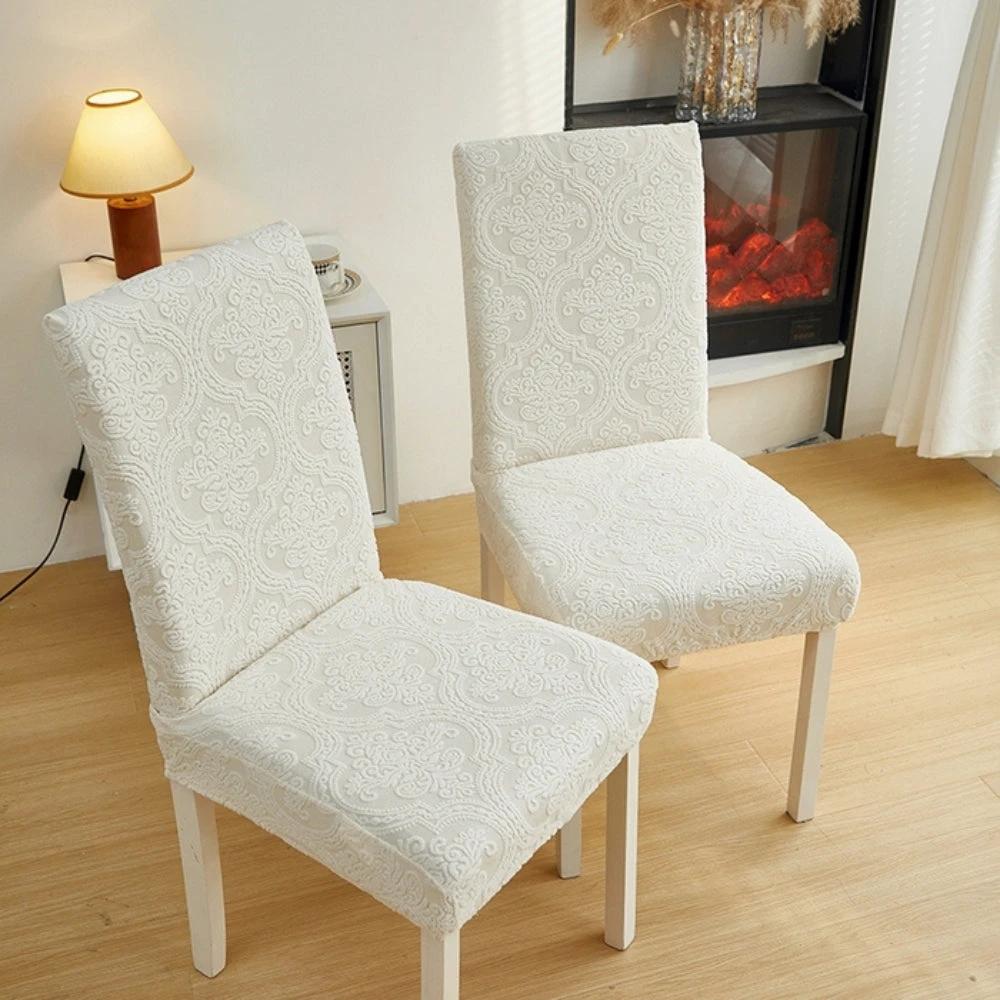 Evona Elegant Jacquard Chair Seat Slipcover by Casa & Beyond