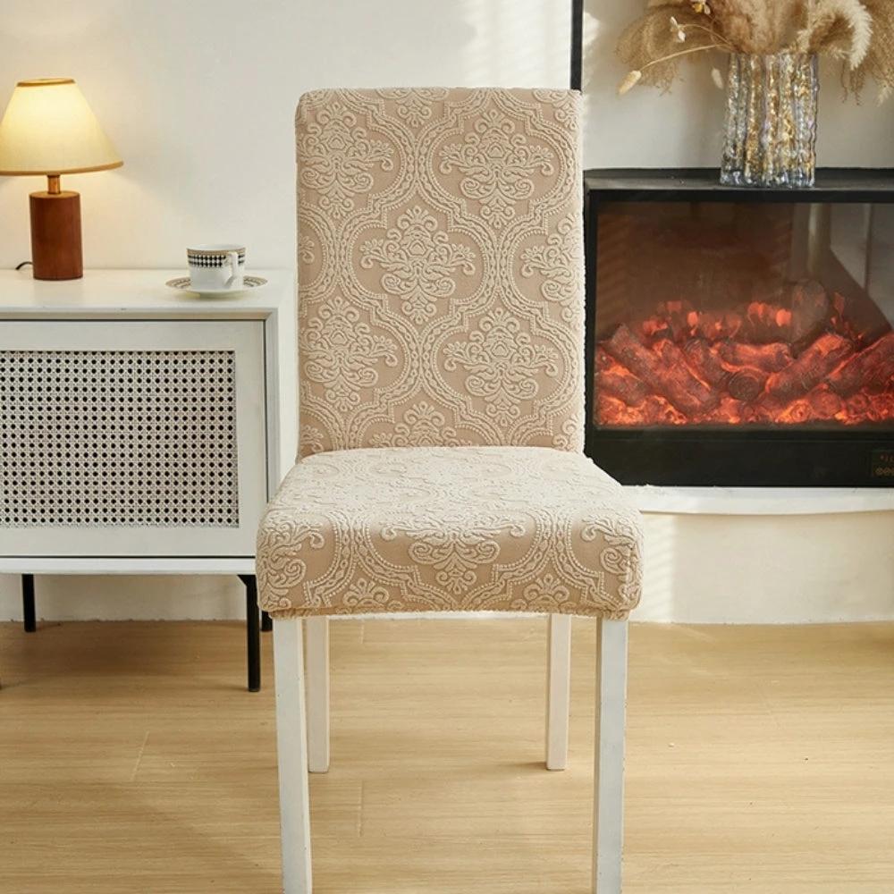 Evona Elegant Jacquard Chair Seat Slipcover by Casa & Beyond