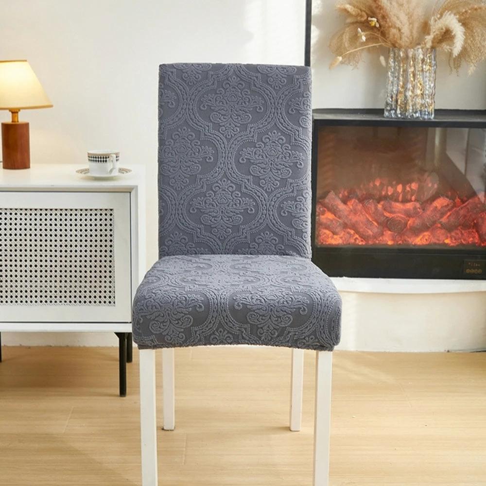 Evona Elegant Jacquard Chair Seat Slipcover by Casa & Beyond
