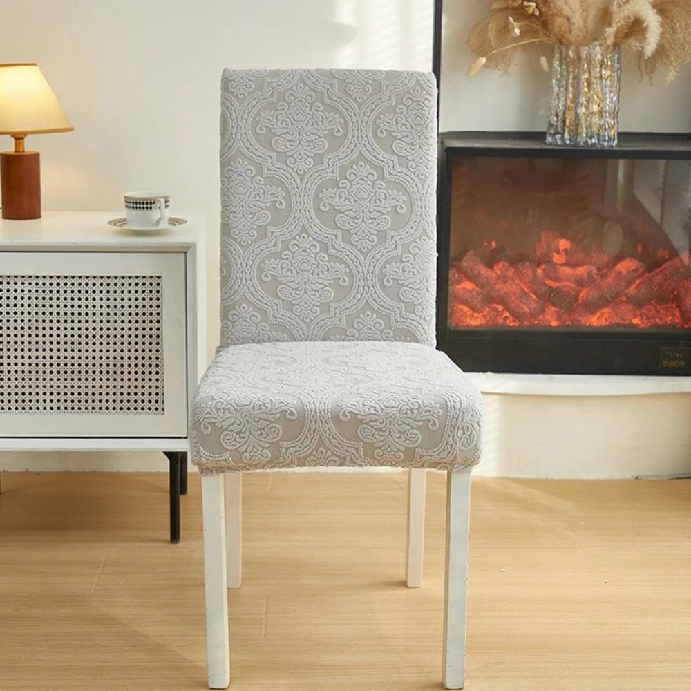 Evona Elegant Jacquard Chair Seat Slipcover by Casa & Beyond
