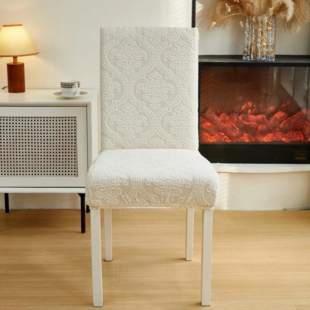 Evona Elegant Jacquard Chair Seat Slipcover by Casa & Beyond