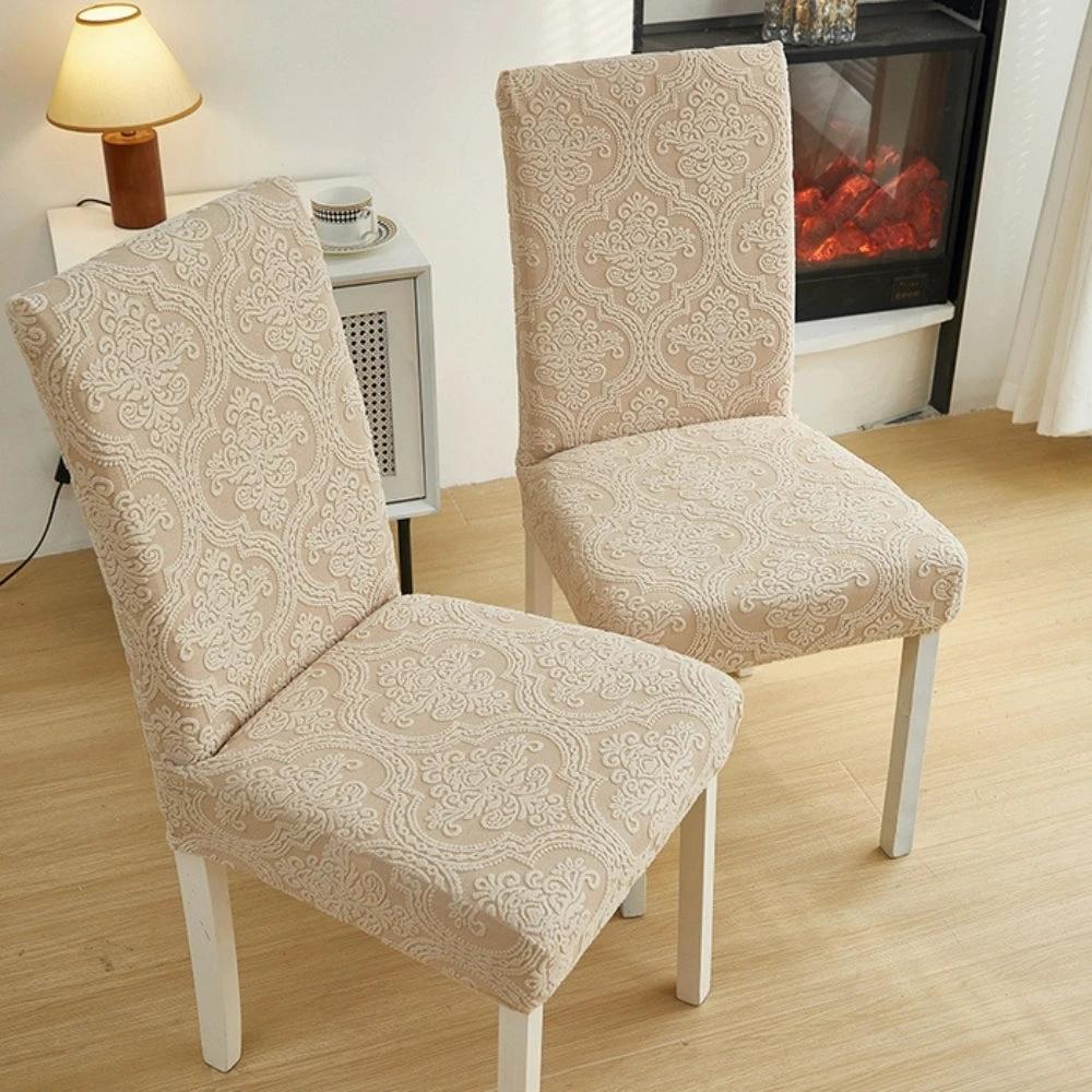 Evona Elegant Jacquard Chair Seat Slipcover by Casa & Beyond
