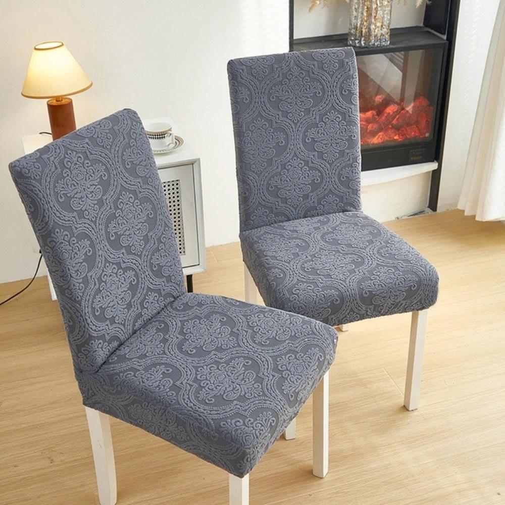 Evona Elegant Jacquard Chair Seat Slipcover by Casa & Beyond