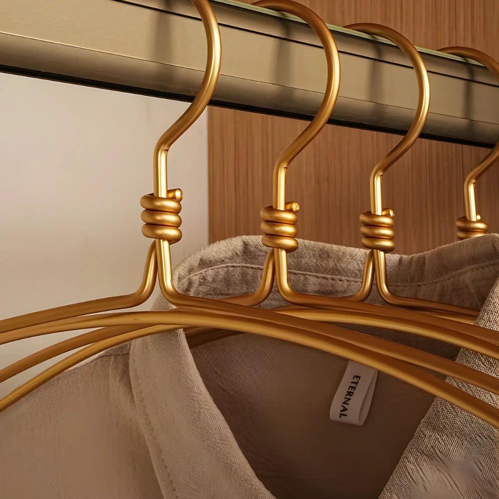 Extra Wide Sleek Aluminum Clothes Hanger | 6pcs Set by Casa & Beyond