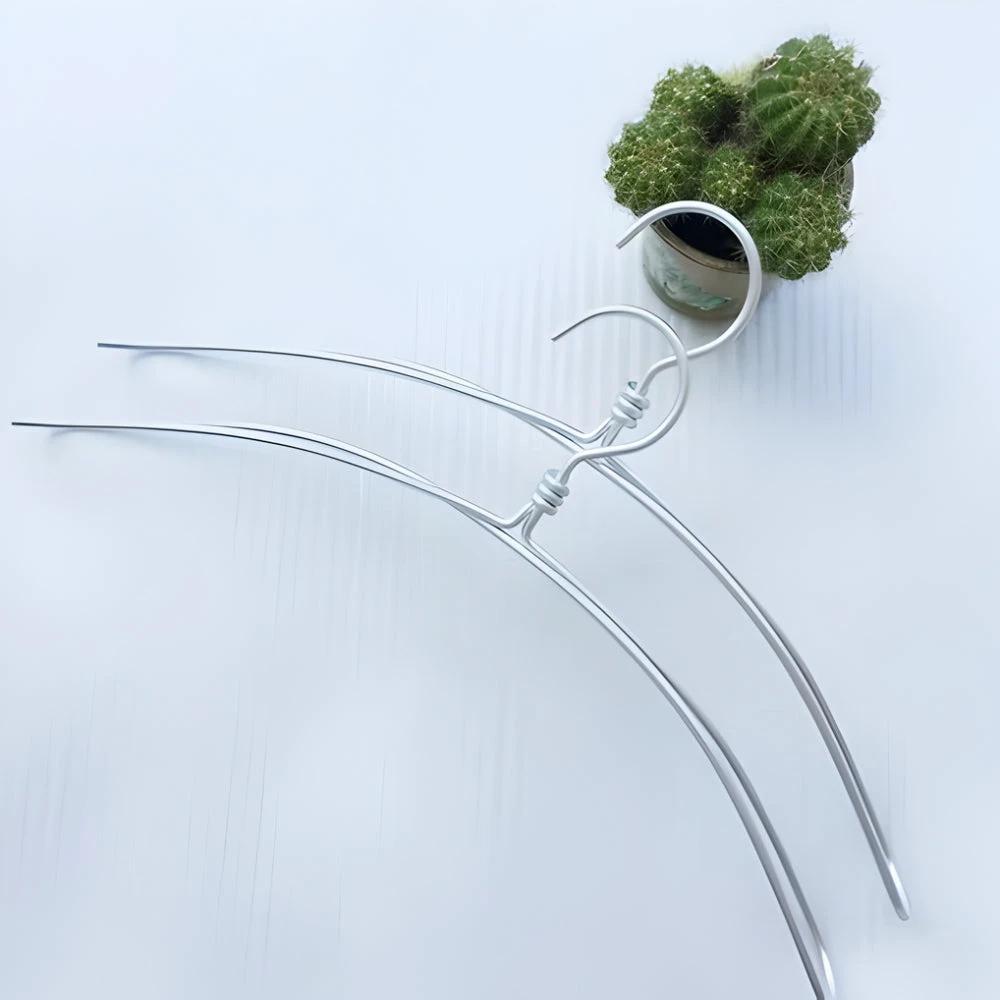 Extra Wide Sleek Aluminum Clothes Hanger | 6pcs Set by Casa & Beyond