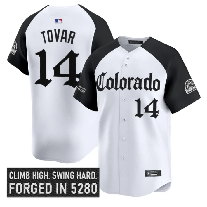 Ezequiel Tovar Jersey #14 Colorado Rockies Gothic Mile High Shadows Edition by My Store