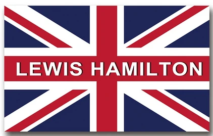 F1 Louis Hamilton Flag-3x5 FT 44 Banner-100% polyester-2 Metal Grommets by flagsshop