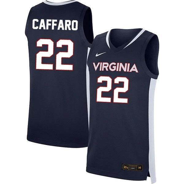 Francisco Caffaro Jersey #22 Virginia Cavaliers College Basketball Stitched Navy by My store basketball