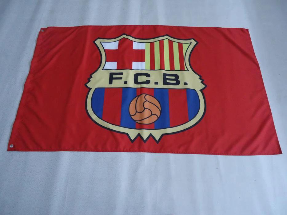 FC Barcelona Flag 3x5ft Banner polyester by flagsjustdoit