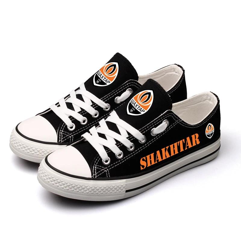 FC Shakhtar Donetsk Low Top Canvas Sport Sneakers Shoes For Men Women Fans by Crocs