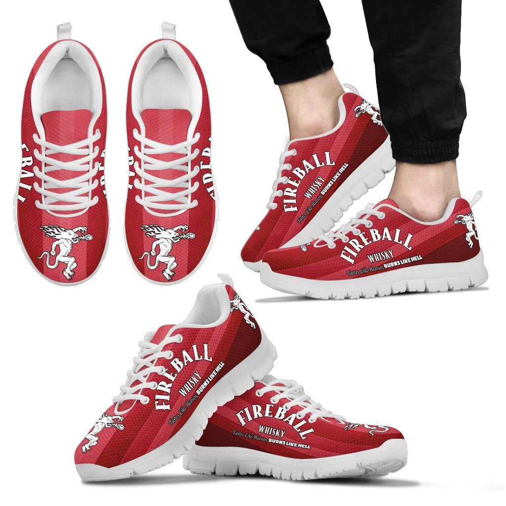 FIREBALL WHISKY Patterns Canvas Limited Sneaker Shoes For Men Women Fans by Crocs