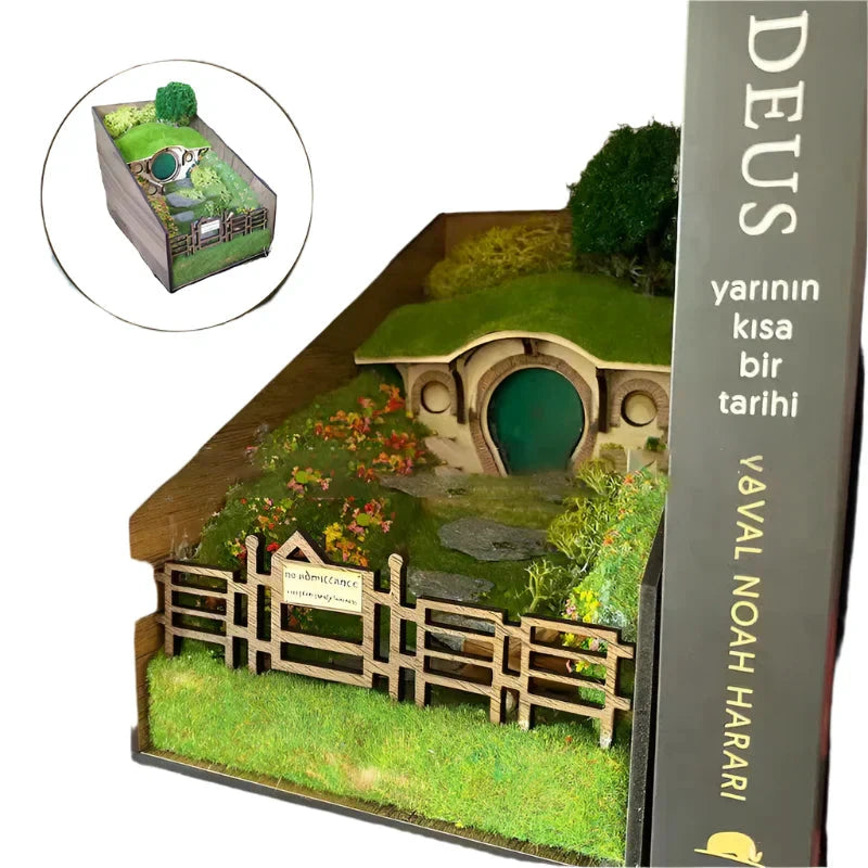Handcrafted decorative book holders with micro landscape design Bowlift by Bowlift