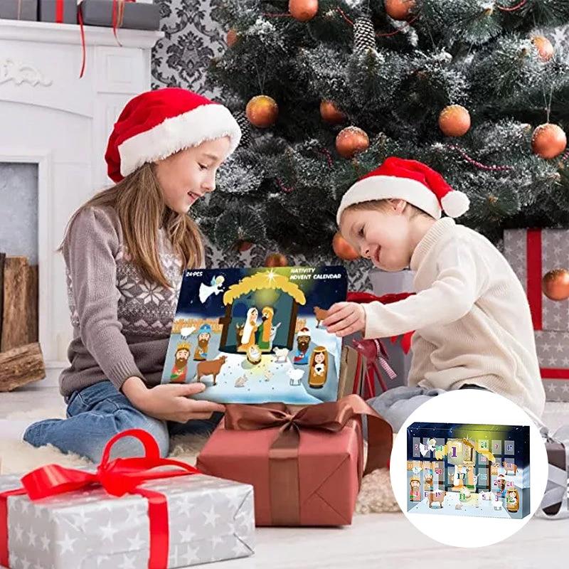 Christmas nativity scene 24 days by Bowlift