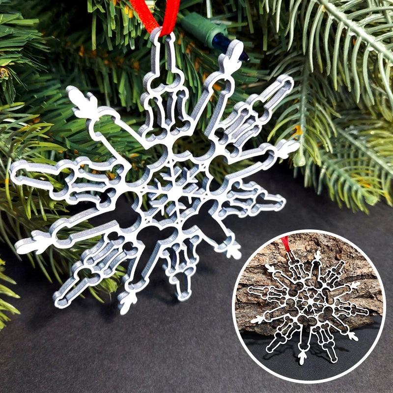 Funnier Snowflake Pendant by Bowlift