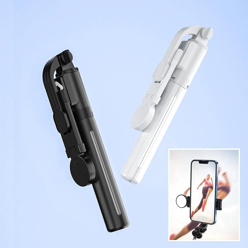 Selfie stick with LED additional light by Bowlift