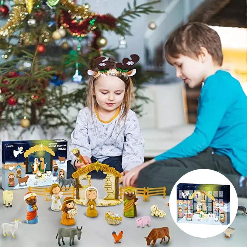 Christmas nativity scene 24 days by Bowlift