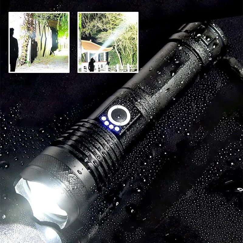 Tactical rechargeable laser LED flashlight by Bowlift