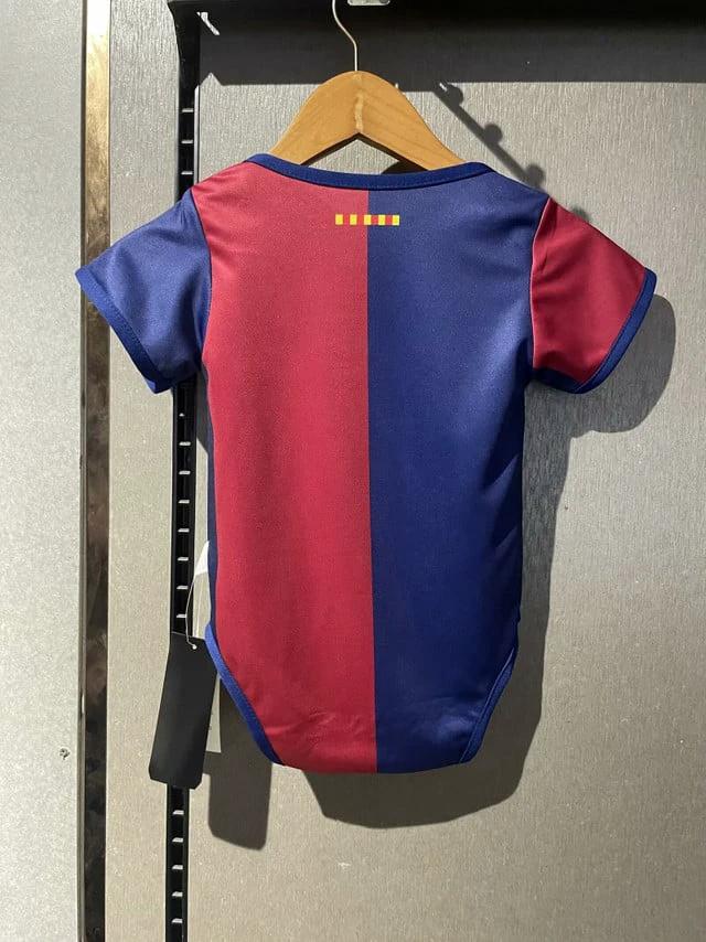 FC Barcelona 202526 Mini Culer Outfit Soccer Baby Bodysuit – Red Blue by Soccer Jersey