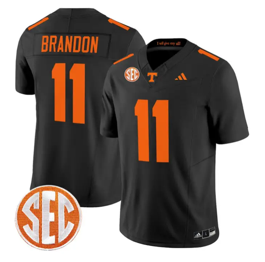 Faizon Brandon Jersey #11 Tennessee Vols 2026 Vapor Limited Stitched by My Store NCAA Football Jerseys