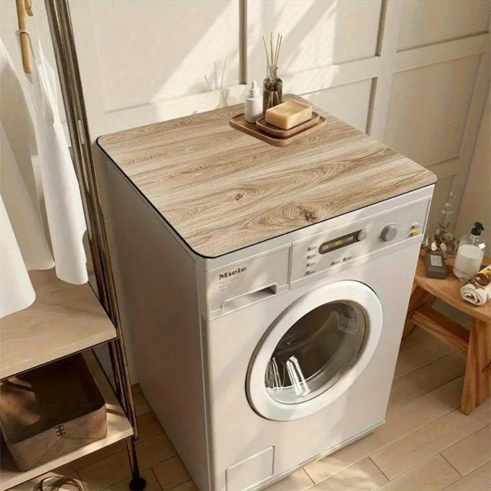 Faux Wood Grain Appliance Protector Mat by Casa & Beyond