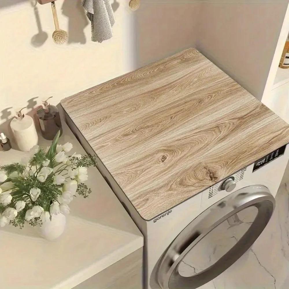 Faux Wood Grain Appliance Protector Mat by Casa & Beyond