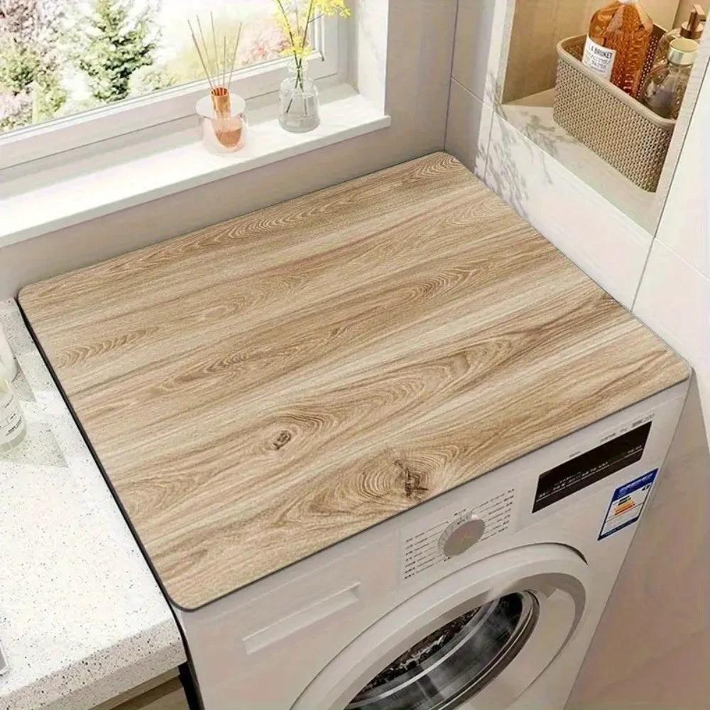 Faux Wood Grain Appliance Protector Mat by Casa & Beyond