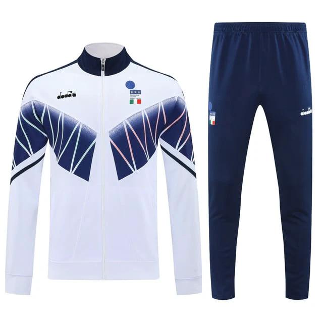 Federazione Italiana Giuoco Calcio 2025-26 Soccer Training Set – White and Blue by Soccer Jersey