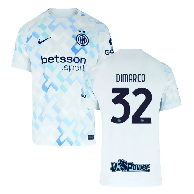 Federico Dimarco #32 Inter Milan 2025-26 Away Match Jersey – White by Soccer Jersey