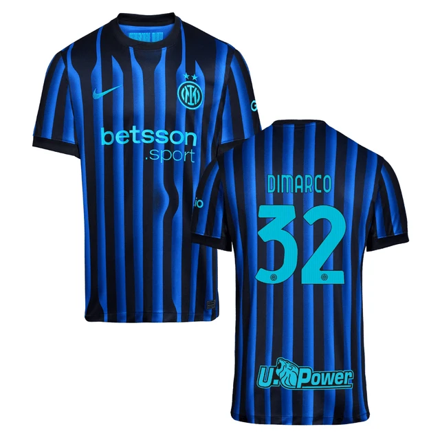 Federico Dimarco #32 Inter Milan 2025-26 Home Match Jersey – Blue by Soccer Jersey