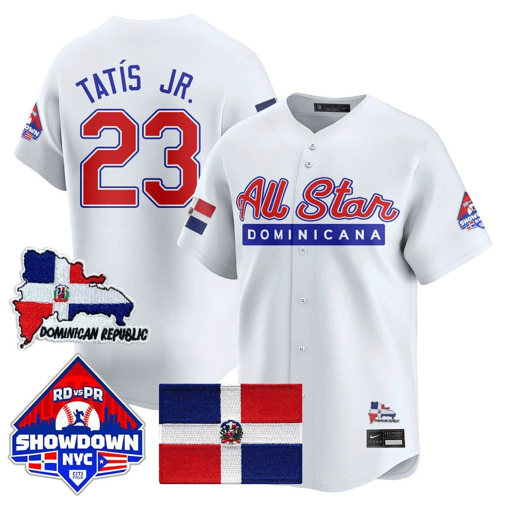 Fernando Tatís Jr Jersey #23 Dominican Republic MLB All-Star 2025 White by My Store