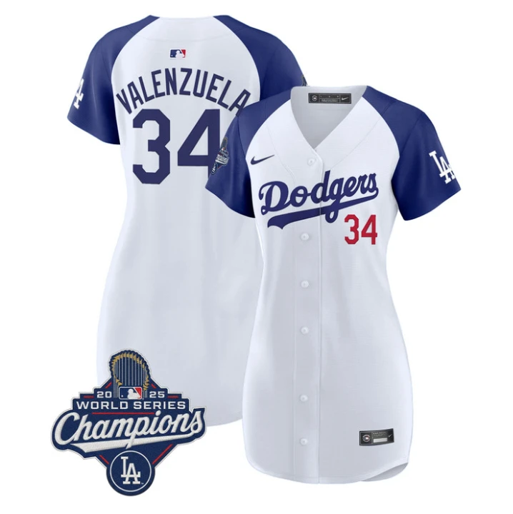 Fernando Valenzuela Dress #34 Dodgers 2025 World Series Champions Stitched by My Store