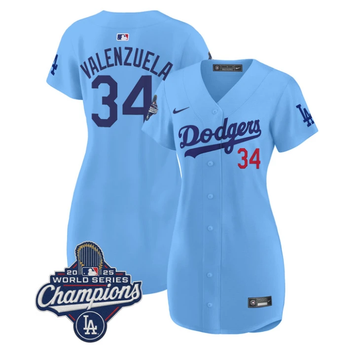 Fernando Valenzuela Dress #34 Dodgers 2025 World Series Champions Stitched by My Store