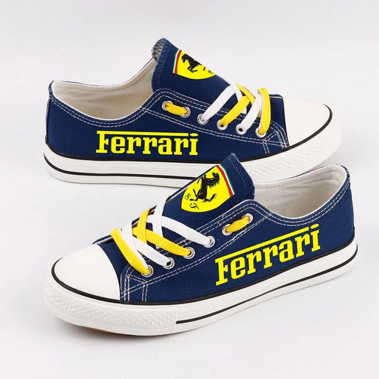 Ferrari Canvas Sneakers Shoes For Men Women Fans by Crocs
