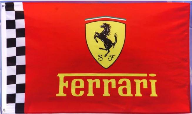Ferrari Flag Car Racing 3X5 Ft Polyester Banner USA 90x150cm by flagsjustdoit