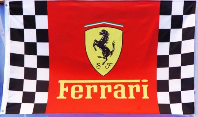 Ferrari Flag Red Car Racing 3X5 Ft Polyester Banner USA 90x150cm by flagsjustdoit