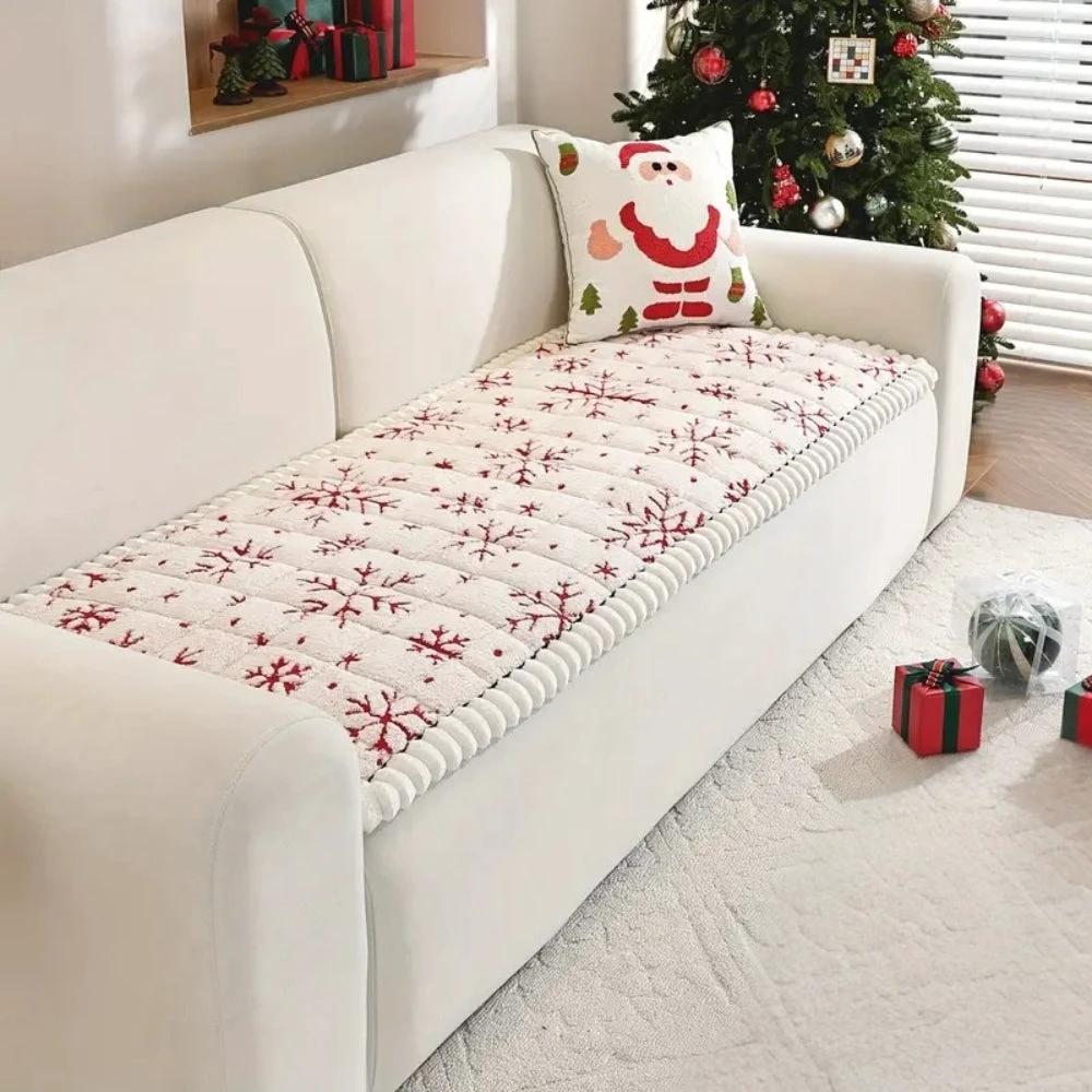 Festive Holiday Winter Sofa Cover by Casa & Beyond