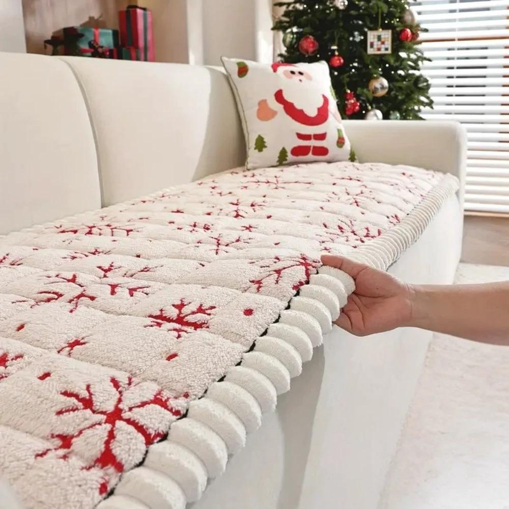 Festive Holiday Winter Sofa Cover by Casa & Beyond
