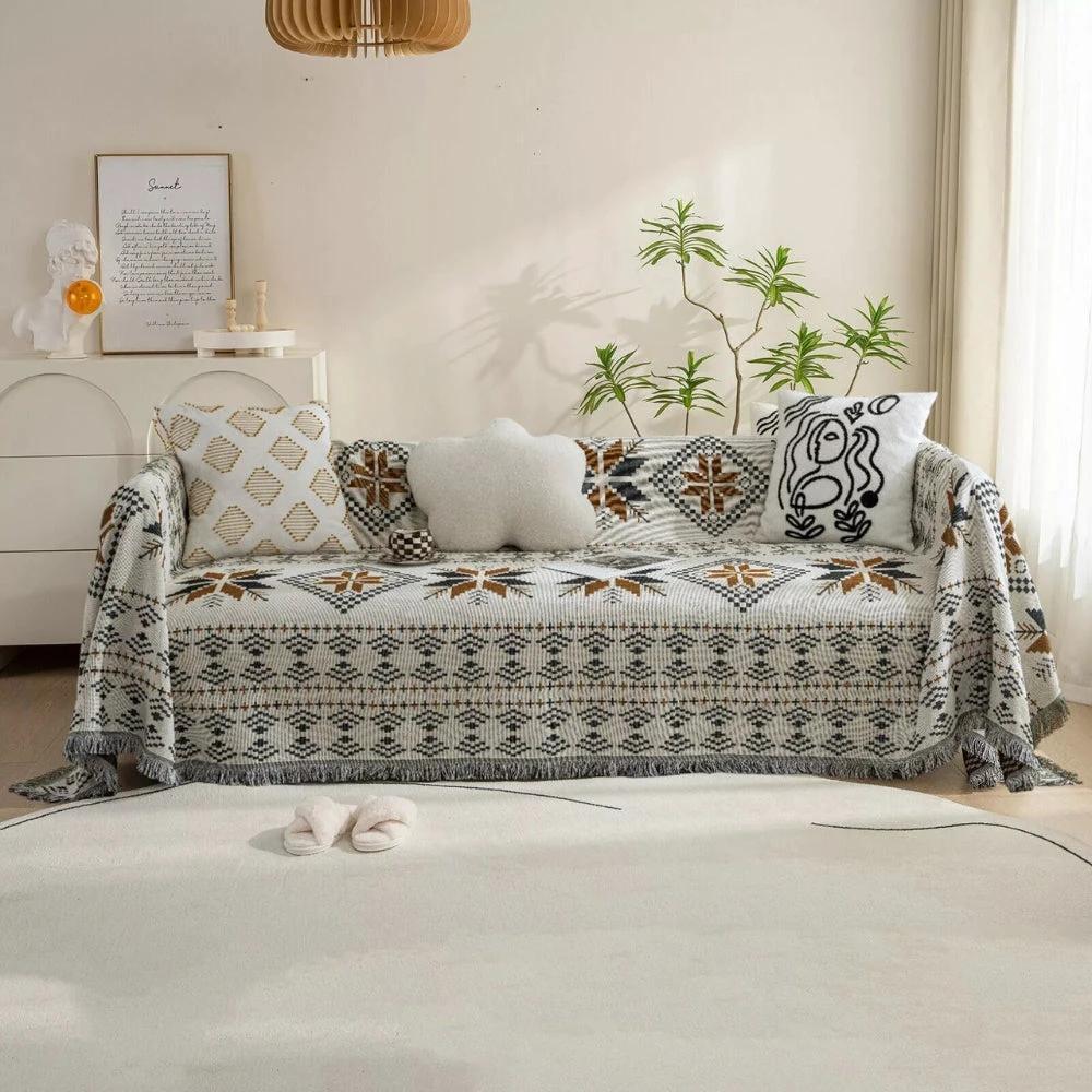 Fiesta Woven Sofa Cover by Casa & Beyond