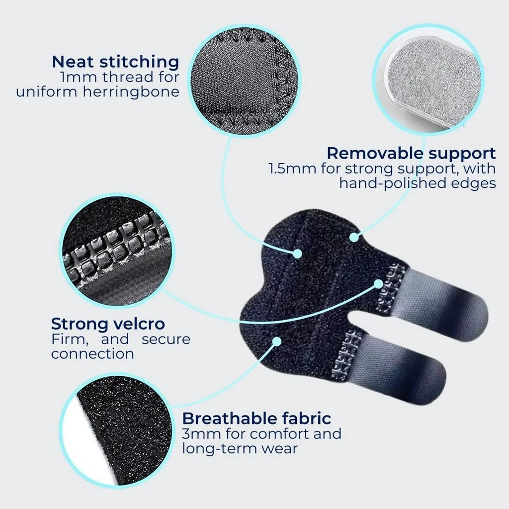 FingerEase Adjustable Finger Rail | Comfortable - Daily Support During Writing - Typing - Gaming - Crafting Bowlift by Bowlift