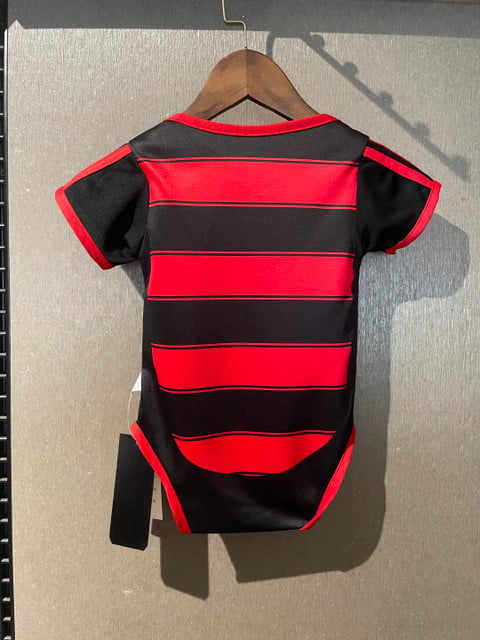 Flamengo 2025-26 Adorable Future Fan Gear Baby Bodysuit – Red black by Soccer Jersey