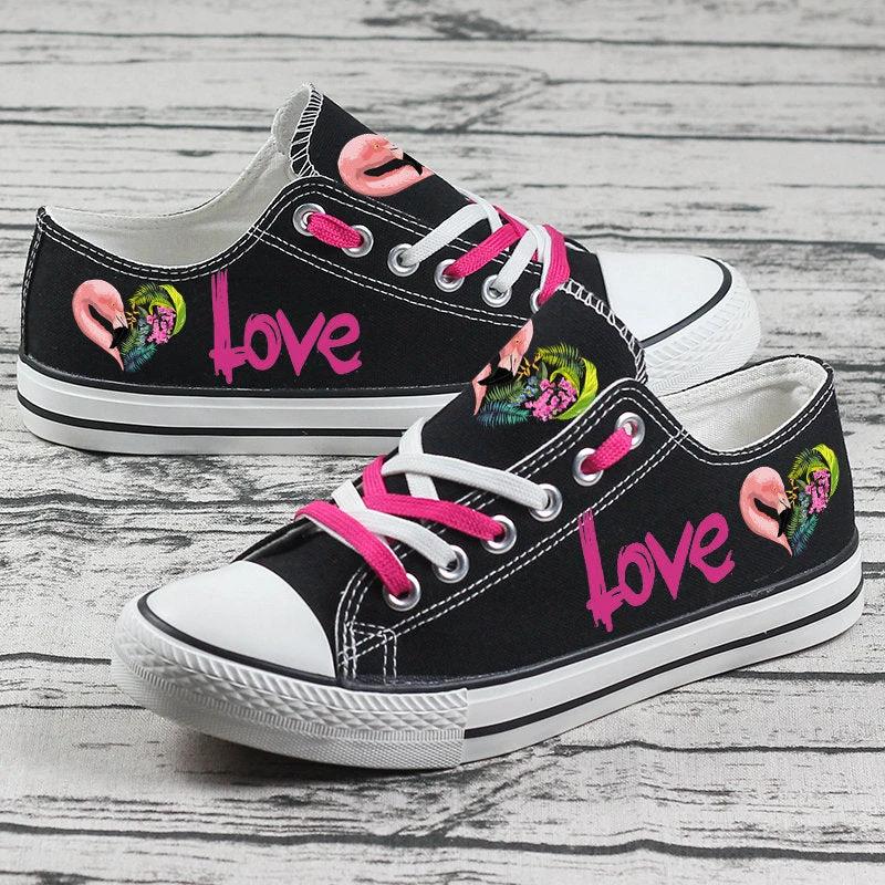 Flamingo Canvas Sneakers Shoes For Men Women Fans by Crocs