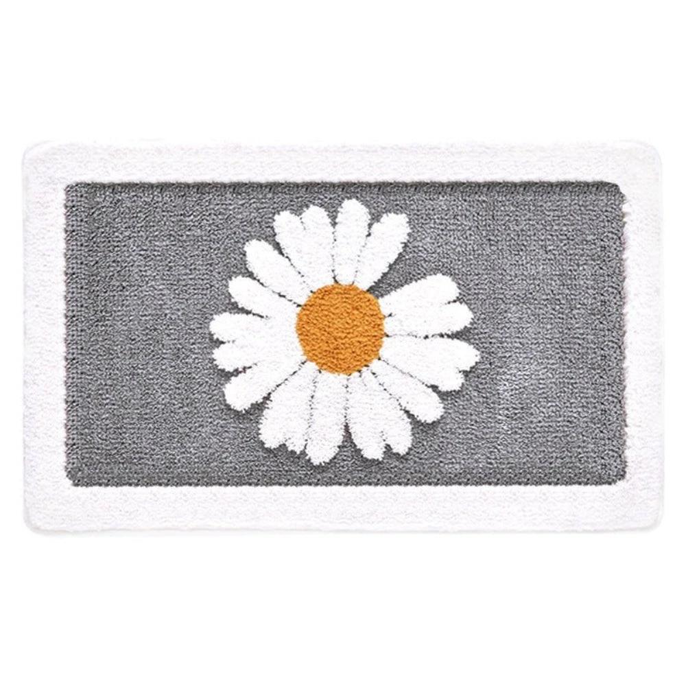 Fleur Plush Floral Bath Mat by Casa & Beyond