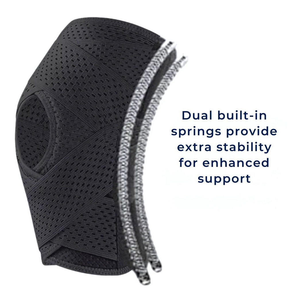 FlexGuard Knee Pads | with Support Compression Springs and Tension Strap - for Stability - Pain Relief and Protection Bowlift by Bowlift