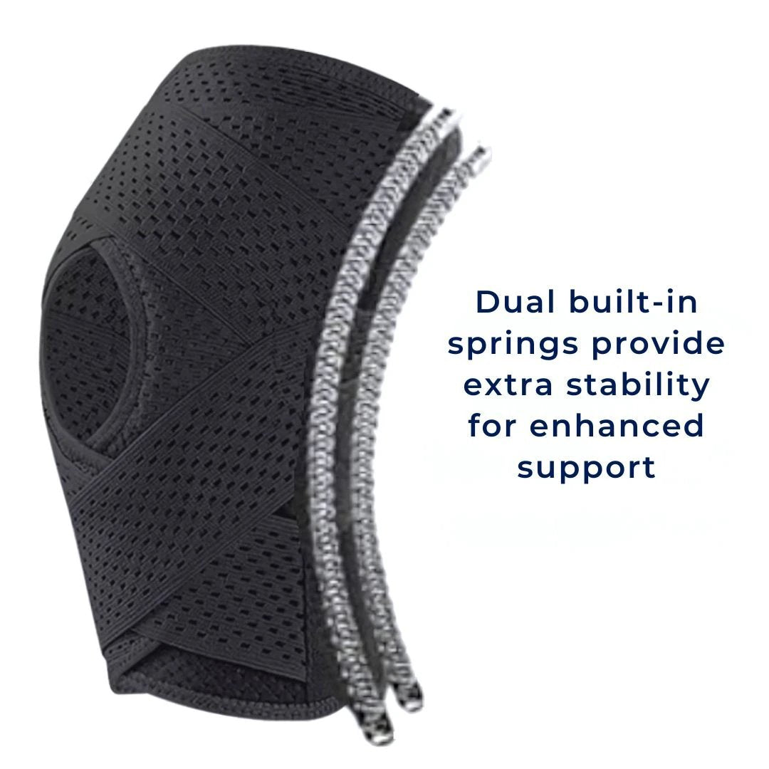 FlexGuard Knee Pads | with Support Compression Springs and Tension Strap - for Stability - Pain Relief and Protection Bowlift by Bowlift