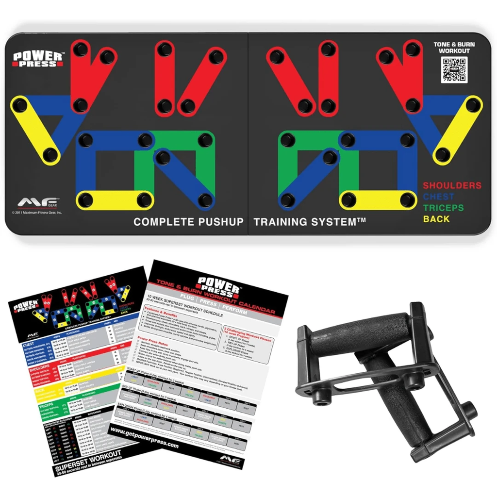 Foldable Push-up Board with 30 Positions for Targeted Muscle Training by BowLift