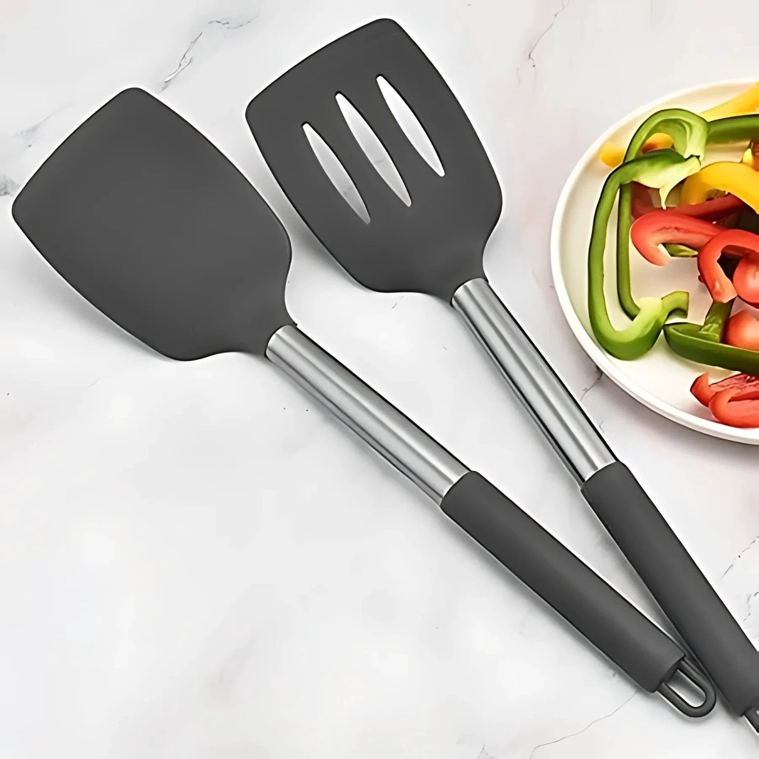 FlexiChef Silicone Kitchen Utensil Set | 3pcs by Casa & Beyond