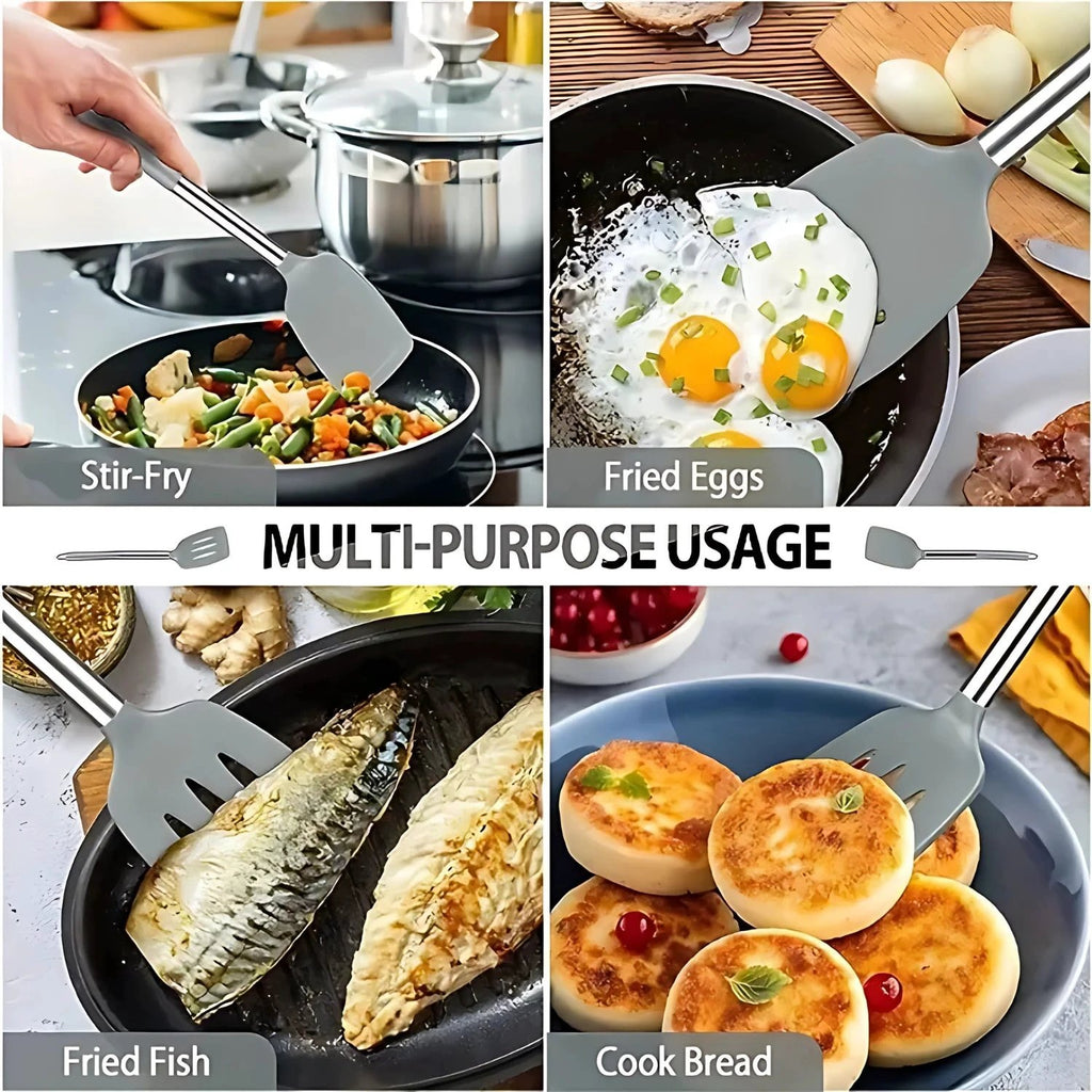 FlexiChef Silicone Kitchen Utensil Set | 3pcs by Casa & Beyond